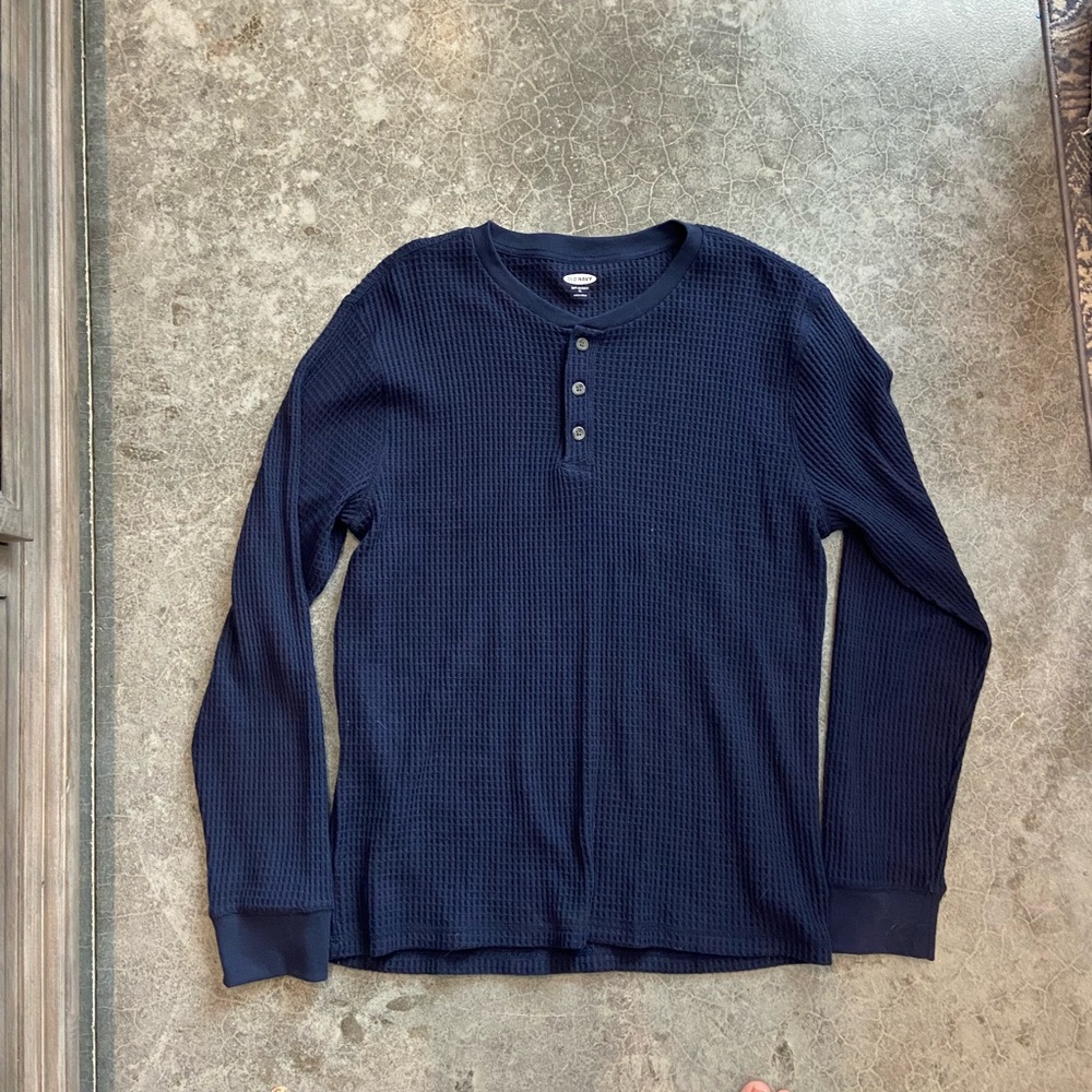 Old Navy XL Mens Waffle Knit Shirt